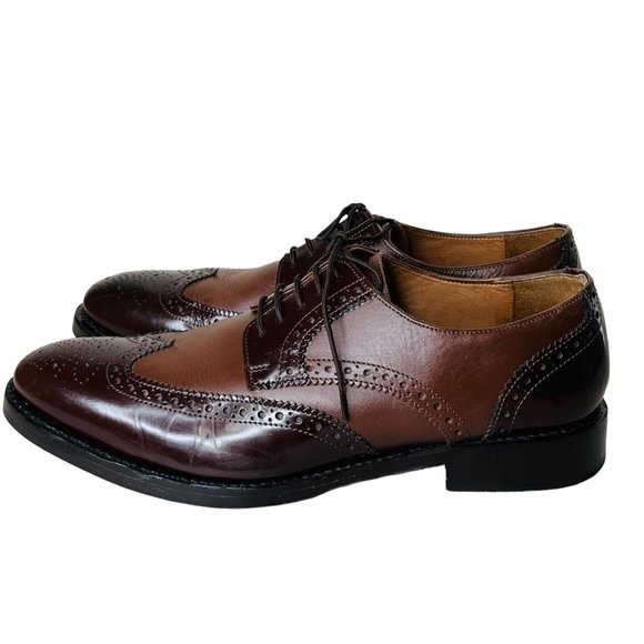 Samuel Windsor Prestige Longwings Brogue Shoes GYW Size 10 Brown main image 13
